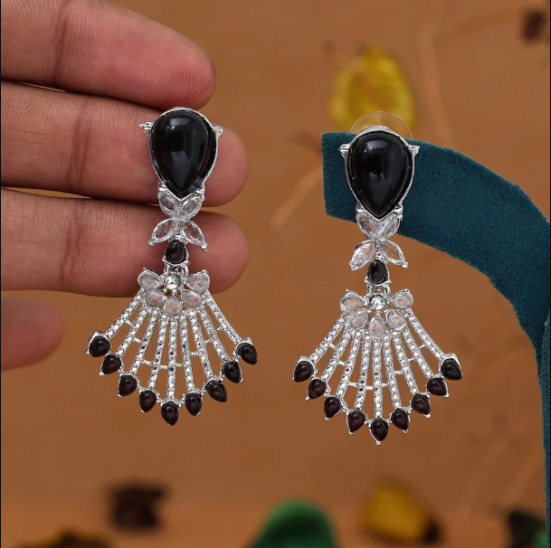 Silver Stone Earring