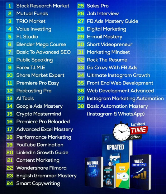 Premium Package Online Digital Course